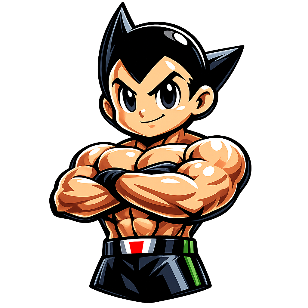 근육 캐릭터 로고